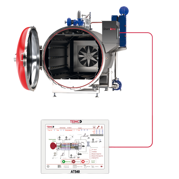 Controlador de procesos para autoclaves y cocedores AT 540